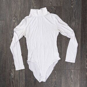 White Longsleeve Mangopop Bodysuit Small
